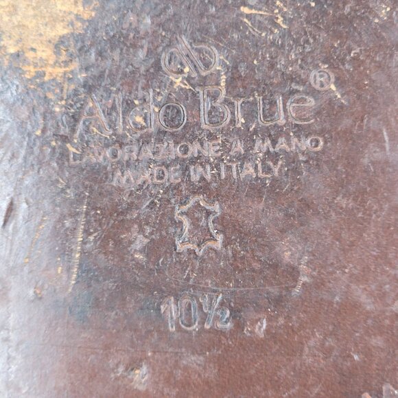 Aldo Bruè Italy Exotic Navy Blue Ostrich Leg Dress Shoe Men 10.5 Slip-on Loafers - Picture 11 of 11